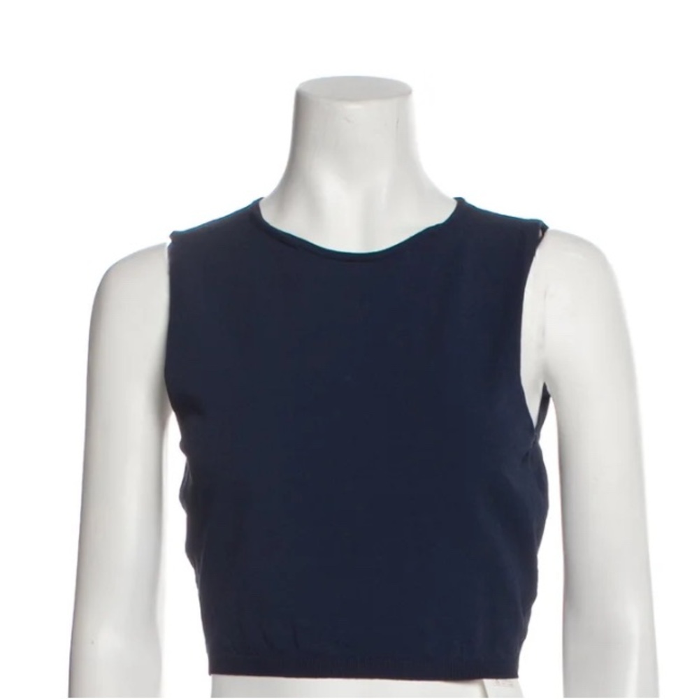 Brandon Maxwell Navy Blue Women's Top